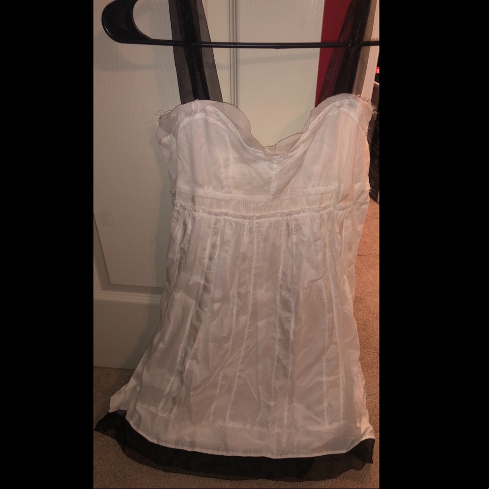Ann Taylor The Loft Dress White & Black 4 P